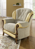 Gestoffeerd meubilair met fijne houten chatos BEIGE