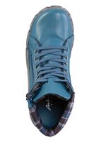 Veterlaarsje Andrea Conti met geruite textielboord 