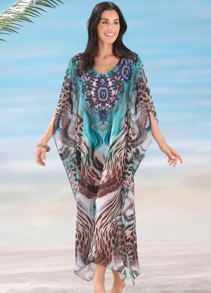 Laurina kaftan met edelstenen 