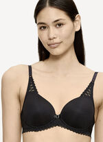 Triumph Aura Spotlight beugelbeha met elastische kant ZWART