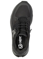 Rieker, sportieve damessneakers, breedte G, met uitneembaar voetbed ZWART