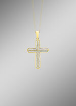 Kruishanger met diamanten 