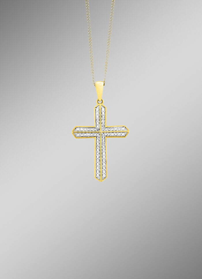 Kruishanger met diamanten 