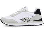 Rieker sneakers met een interessante zebraprint WIT