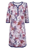 Nachtjapon met modal en 3/4-mouwen 