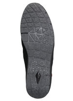 Veterlaarsje met praktische ritssluiting aan de zijkant ZWART-ROOD