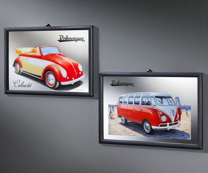 Nostalgisch spiegelbeeld van glas 