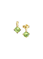 Oorbellen met peridoot en diamanten 