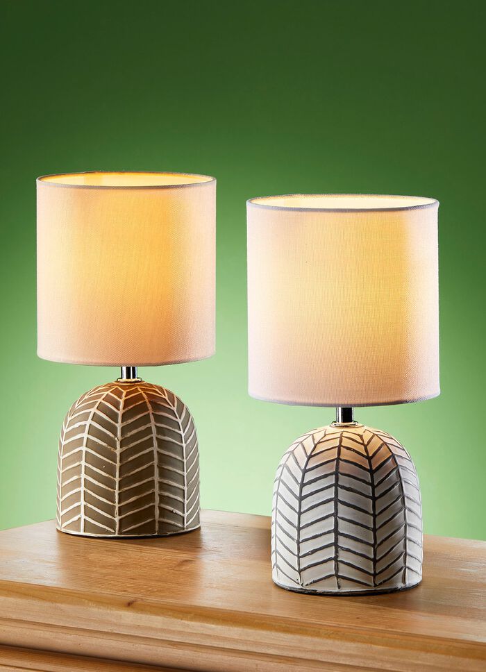 Keramische tafellamp WIT