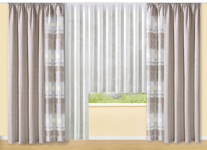 Winkel met eco-zachte loodlinnen afwerking WIT-BEIGE