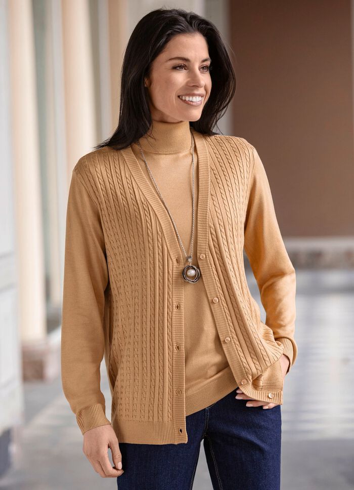 Vest met kabelpatroon 