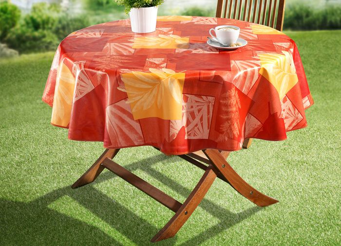 Tafelzeilserie met op kleur afgestemd biaisband AARDE