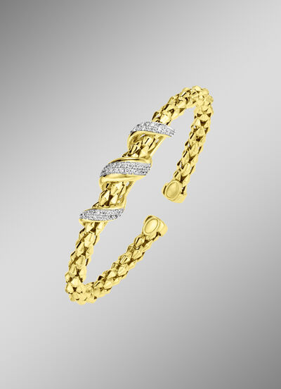 Vergulde armband met zirkonia 