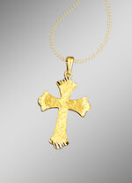 Vergulde kruis hanger 