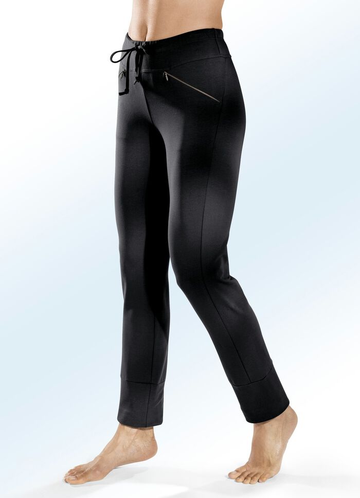 Broek met comfortabele elastische tailleband 