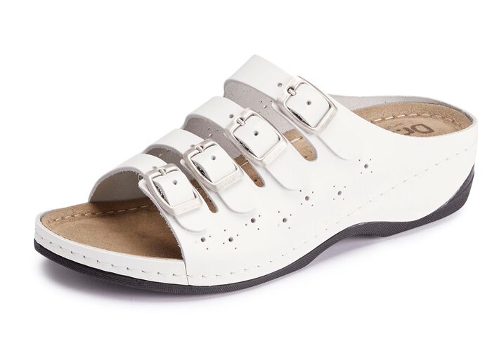 ELENA EDEN muiltjes van gedeeltelijk geperforeerd nappaleer 