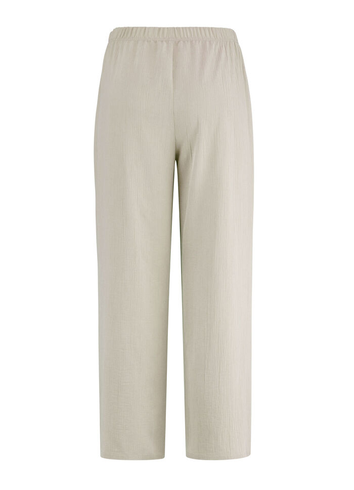 7/8 broek in een comfortabele wijdte BEIGE