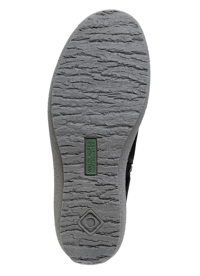 Waldl&auml;ufer, gevoerde dameslaarzen, winterschoenen, breedte H, met lamsvacht ZWART