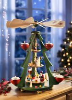 Tafelpiramide gemaakt van hout uit het Erzgebirge GROENE-NATUUR