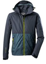 Functioneel herenjack van Killtec&reg; met afneembare capuchon DONKERBLAUW