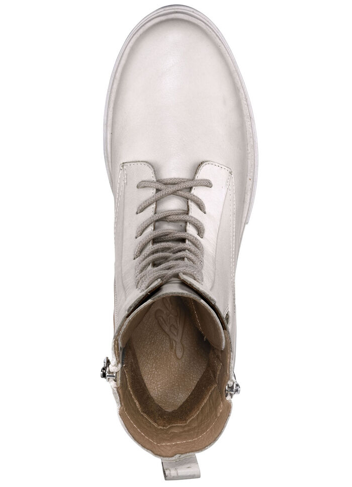 Enkellaarsjes met vetersluiting van Dragonfly BEIGE