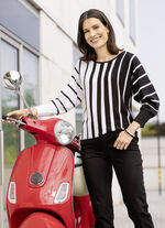 vleermuisvormige trui 