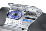 Design muzieksysteem met verlicht multifunctioneel display ZILVER