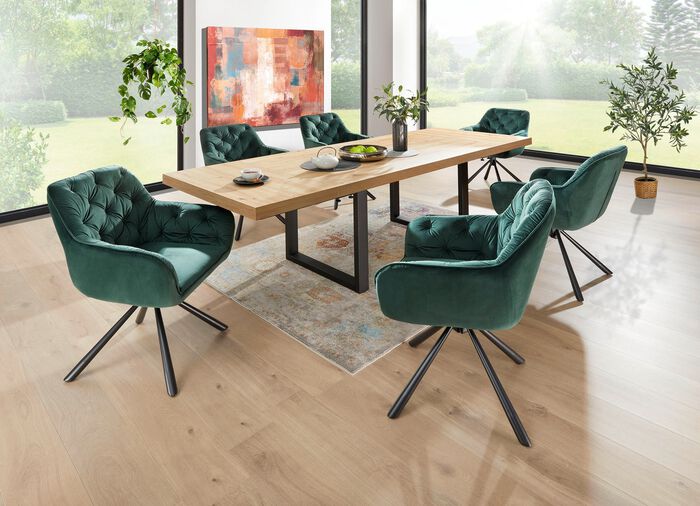 Stijlvolle eettafel met uitschuifbaar blad 