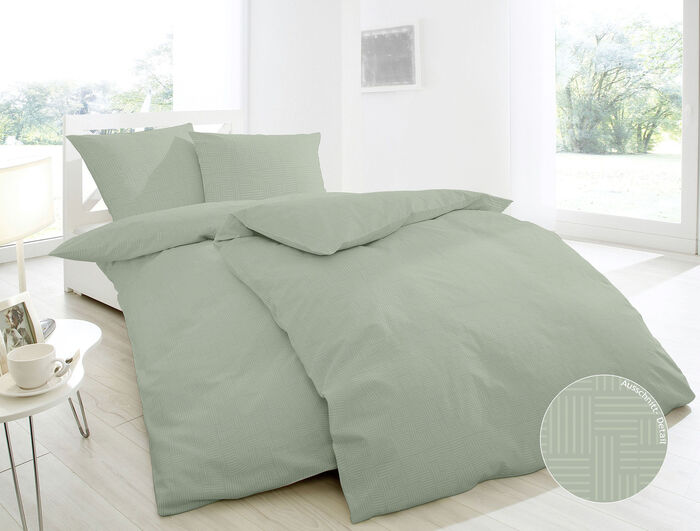 Fijn slabbetje beddengoed van 100% katoen GROEN