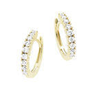 Sprankelende oorringen met synth. zirkonia