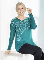 Shirt met contrastprint in 3 kleuren BENZINE