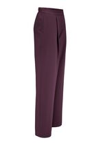 Broek met plooien in modieuze wijdte 