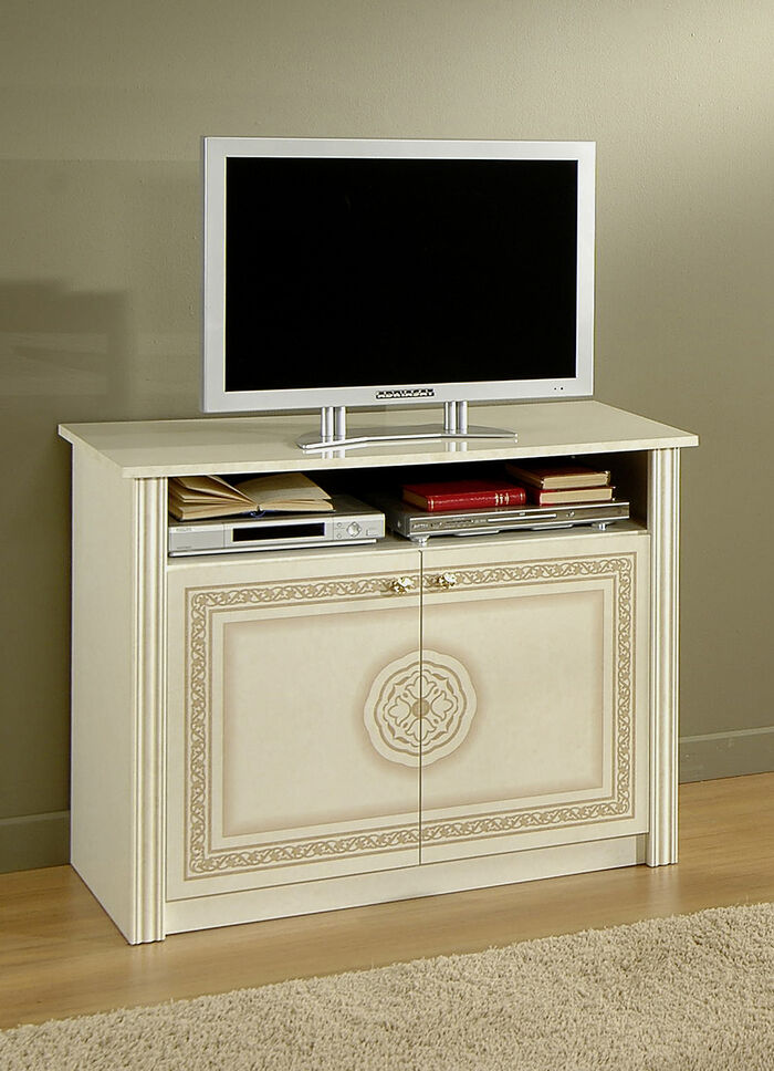 Stijlvolle tv-ladekast met hoogglans gelakt oppervlak 