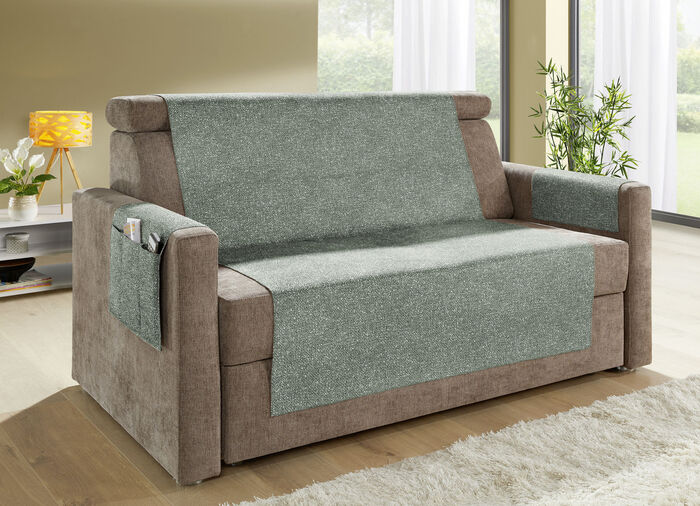 Woonaccessoires met kettingafwerkingen in melangelook GROEN