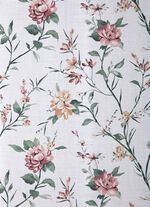 Bedrukte vitrage met rimpelband 