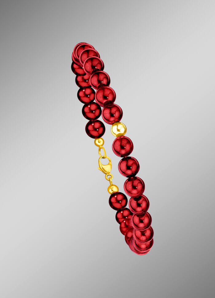 Armband met echte granaat 