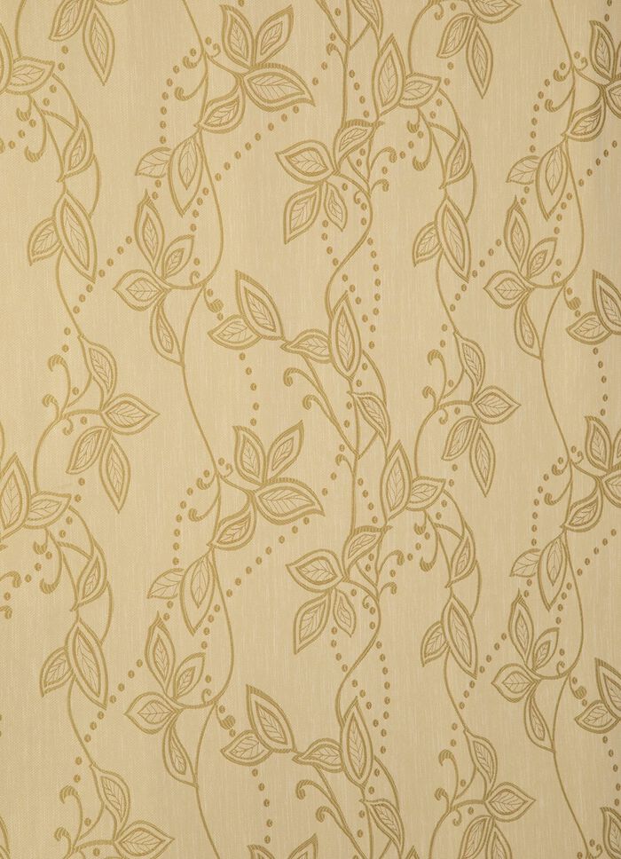 Overgordijn met bladpatroon 