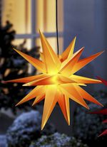 Verlichte kerstster met timer GEEL