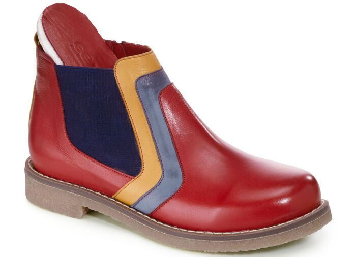 Gemini enkellaarsjes met decoratieve inzetstukken ROOD-MEERKLEURIG
