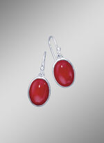 Oorhaken met bamboekoraal 