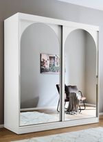 Moderne schuifdeurkast WIT