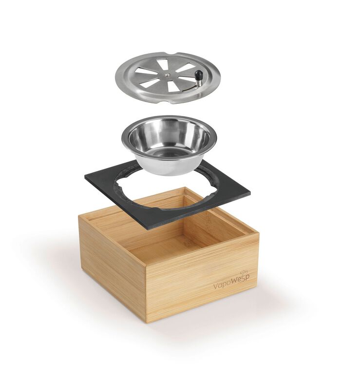 VapoWesp rookbox om wespen op afstand te houden 