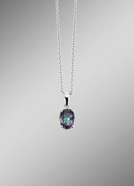 Hanger met mystieke vuurtopaas 