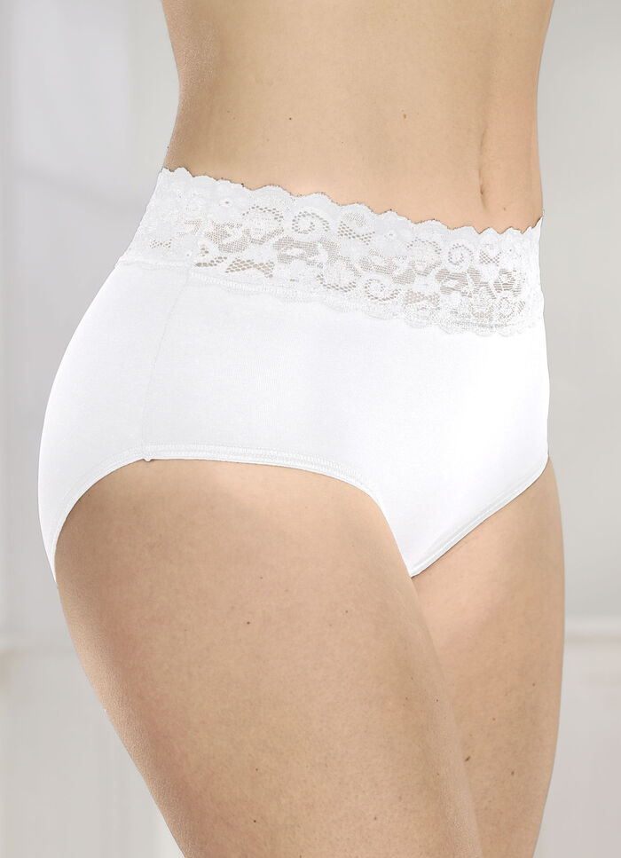 Vier-pack slip met elastische tailleband 