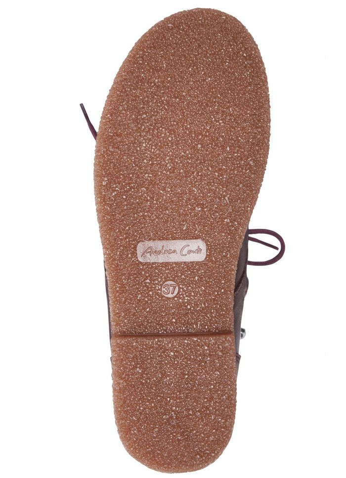 Andrea Conti veterlaarzen van zacht nappaleer BORDEAUX