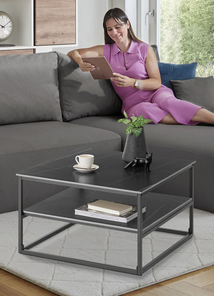 Salontafel met praktische opbergruimte 