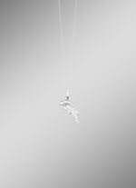 Dolfijn hanger in zilver 