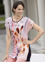 lang shirt met overlappende schouders 