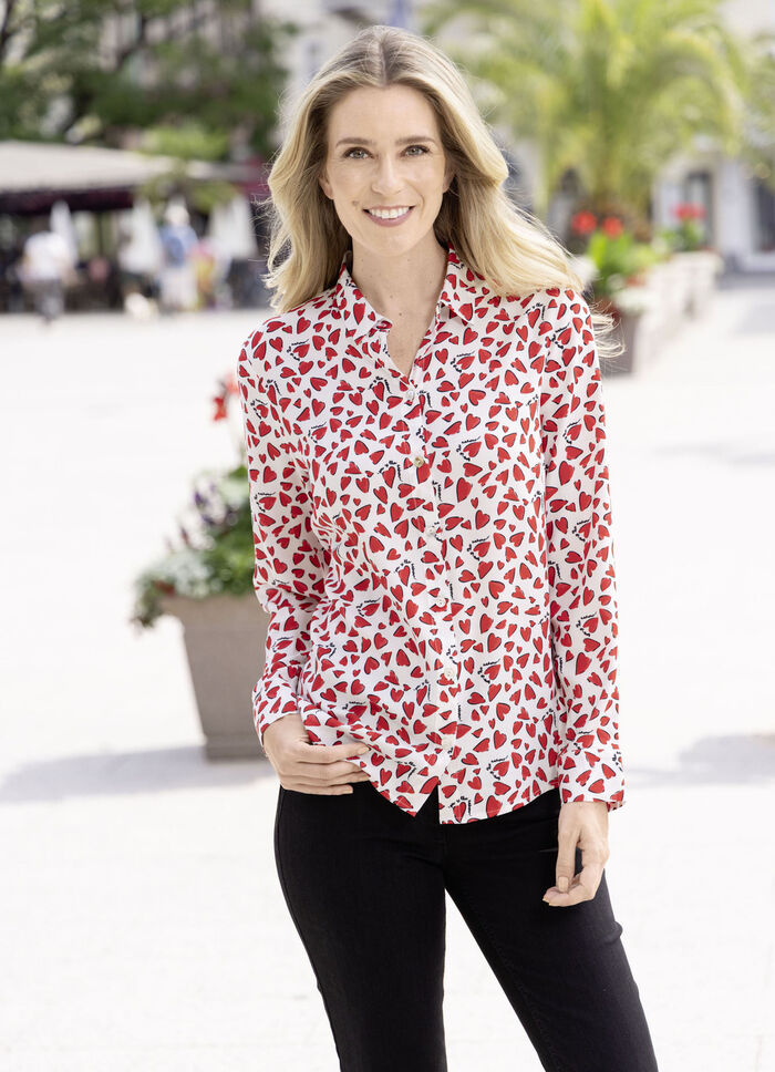 Blouse met hartjes 