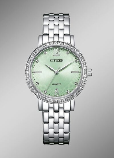 Citizen quartz dameshorloge met roestvrijstalen bandkast 